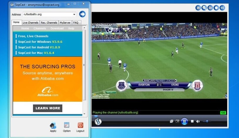 Xem bóng đá Sopcast như thế nào không lag?